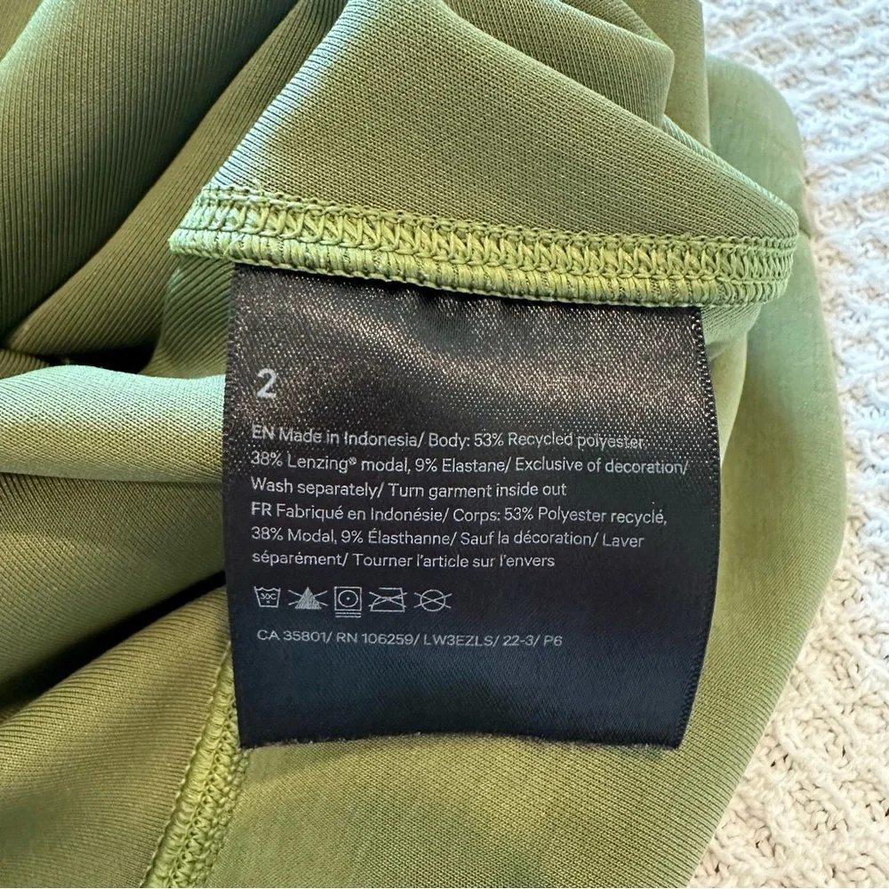 Lululemon Perfectly Oversized Cropped Crew Softstreme Green size 2 women’s - Picture 8 of 10